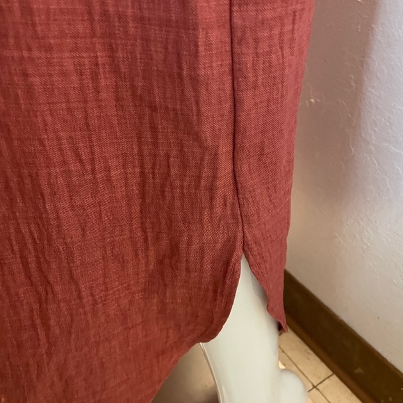 Max Studio Rust  Button-Front Maxi Dress - Picture 3 of 6